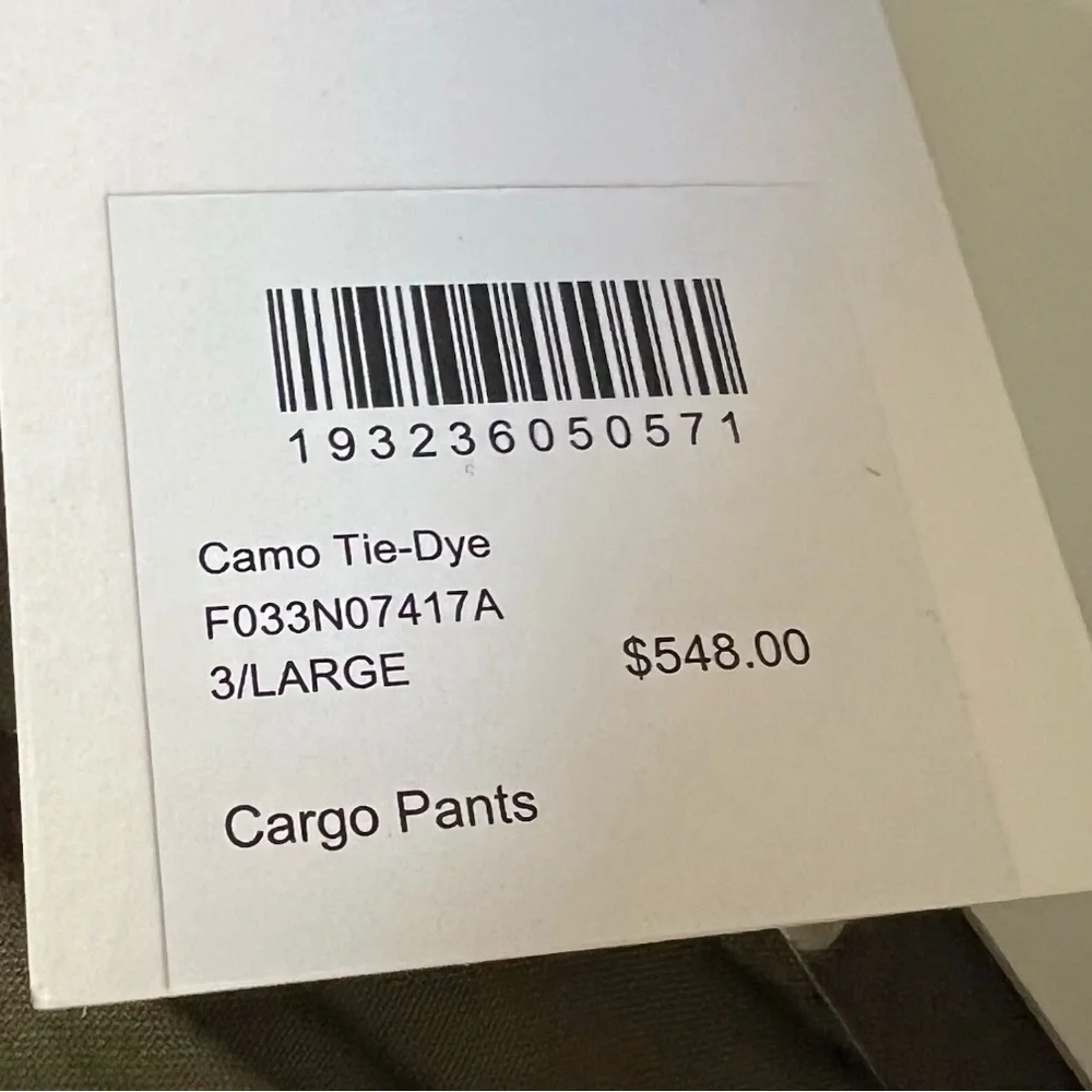 John Elliott Cargo Camo Pants